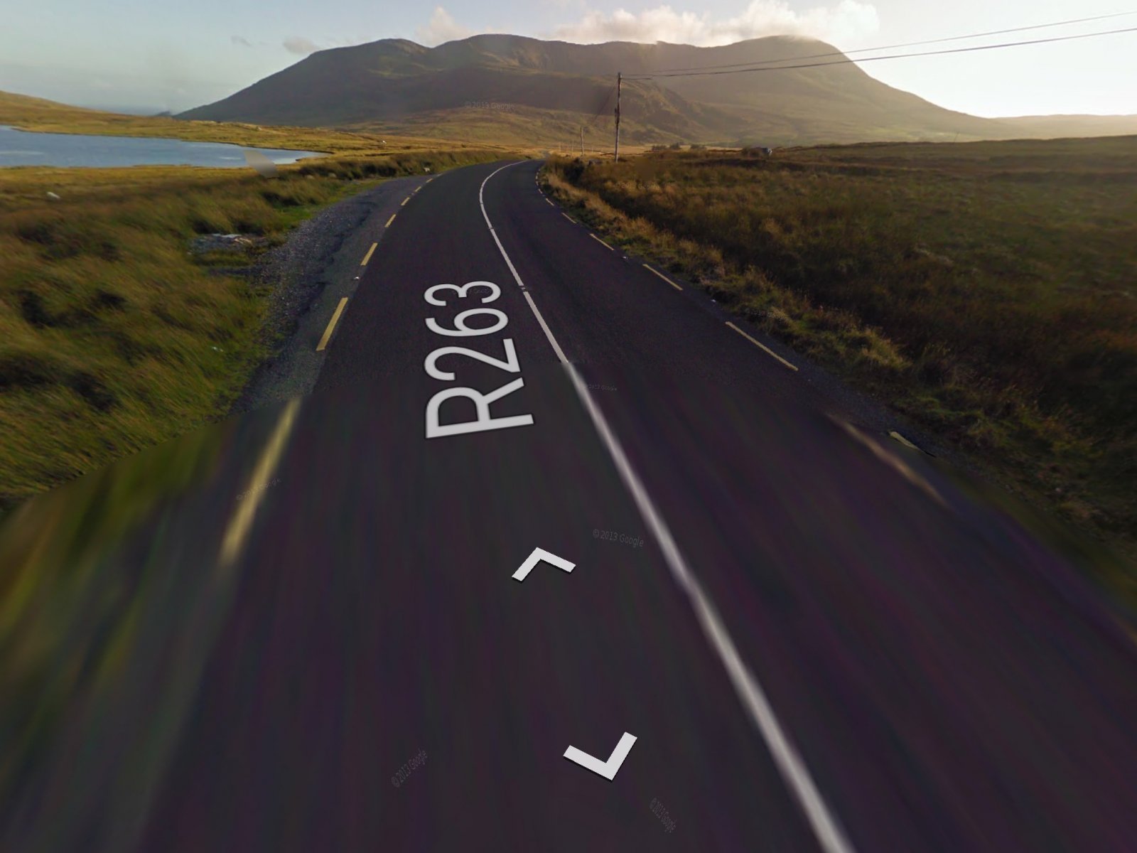 Donegal boglands road