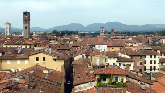 Italy Lucca (from) Guinigi Tower 2016-002